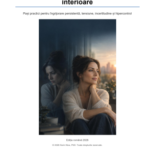 Coperta Ghidului pentru liniștirea neliniștii interioare, de Sorin Nica, PhD.